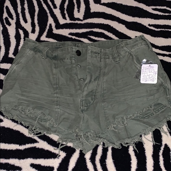 Free People Pants - Army Green Free People Shorts